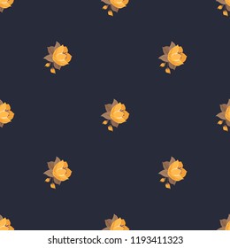 Seamless vector ornamental floral pattern. Background for printing on paper, wallpaper, covers, textiles, fabrics, for decoration, decoupage, scrapbooking and other