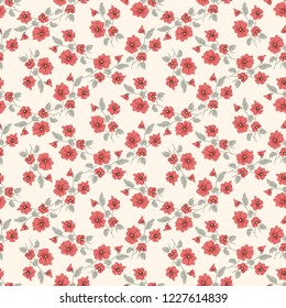 Seamless vector ornamental floral pattern. Background for printing on paper, wallpaper, covers, textiles, fabrics, for decoration, decoupage, scrapbooking and other