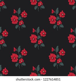 Seamless vector ornamental floral pattern. Background for printing on paper, wallpaper, covers, textiles, fabrics, for decoration, decoupage, scrapbooking and other
