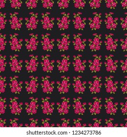 Seamless vector ornamental floral pattern. Background for printing on paper, wallpaper, covers, textiles, fabrics, for decoration, decoupage, scrapbooking and other