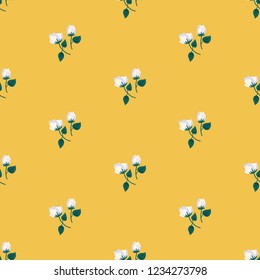 Seamless vector ornamental floral pattern. Background for printing on paper, wallpaper, covers, textiles, fabrics, for decoration, decoupage, scrapbooking and other