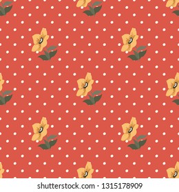 Seamless vector ornamental floral pattern. Background for printing on paper, wallpaper, covers, textiles, fabrics, for decoration, decoupage, scrapbooking and other