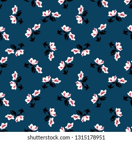 Seamless vector ornamental floral pattern. Background for printing on paper, wallpaper, covers, textiles, fabrics, for decoration, decoupage, scrapbooking and other