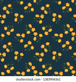 Seamless vector ornamental floral pattern. Background for printing on paper, wallpaper, covers, textiles, fabrics, for decoration, decoupage, scrapbooking and other