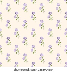Seamless vector ornamental floral pattern. Background for printing on paper, wallpaper, covers, textiles, fabrics, for decoration, decoupage, scrapbooking and other