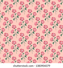 Seamless vector ornamental floral pattern. Background for printing on paper, wallpaper, covers, textiles, fabrics, for decoration, decoupage, scrapbooking and other