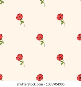 Seamless vector ornamental floral pattern. Background for printing on paper, wallpaper, covers, textiles, fabrics, for decoration, decoupage, scrapbooking and other