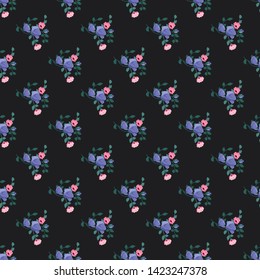 Seamless vector ornamental floral pattern. Background for printing on paper, wallpaper, covers, textiles, fabrics, for decoration, decoupage, scrapbooking and other