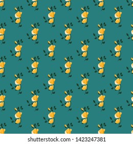 Seamless vector ornamental floral pattern. Background for printing on paper, wallpaper, covers, textiles, fabrics, for decoration, decoupage, scrapbooking and other