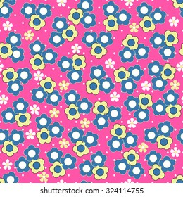 Seamless vector ornamental floral pattern