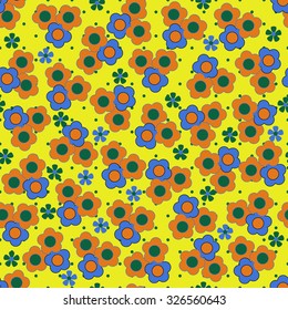 Seamless vector ornamental floral pattern
