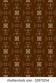 Seamless vector ornamental floral pattern