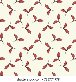 Seamless vector ornamental floral pattern. Background for printing on paper, wallpaper, covers, textiles, fabrics, for decoration, decoupage, scrapbooking and other