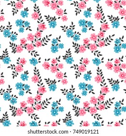 Seamless vector ornamental floral pattern. Background for printing on paper, wallpaper, covers, textiles, fabrics, for decoration, decoupage, scrapbooking and other