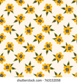 Seamless vector ornamental floral pattern. Background for printing on paper, wallpaper, covers, textiles, fabrics, for decoration, decoupage, scrapbooking and other