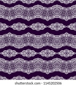 Seamless vector ornamental lace oriental texture