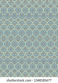 Seamless vector ornamental texture,   oriental, medieval style 