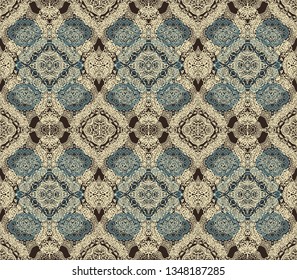 Seamless vector ornamental texture,   oriental, medieval style 