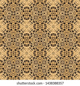 Seamless vector ornamental texture,    oriental, medieval style