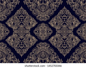 Seamless vector ornamental texture,   oriental, medieval style