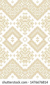 Seamless vector ornamental texture,   oriental, medieval style