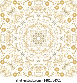 Seamless vector ornamental texture,   oriental, medieval style