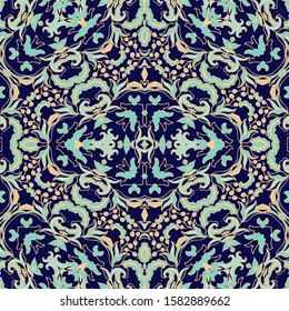 Seamless vector ornamental  texture,   oriental, medieval style