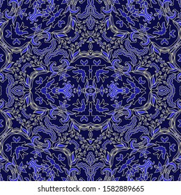Seamless vector ornamental  texture,   oriental, medieval style