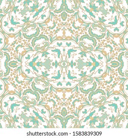 Seamless vector ornamental  texture,   oriental, medieval style
