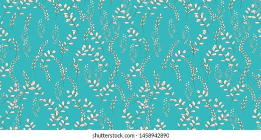 Seamless vector outlinee pattern. Textile ornament. Abstract nature background