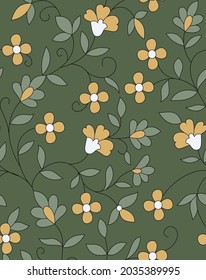 seamless vector paisley design on background