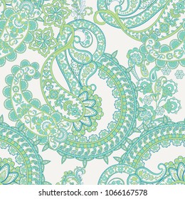 seamless vector paisley pattern
