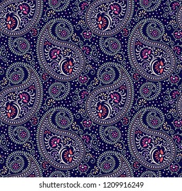 Seamless vector paisley pattern