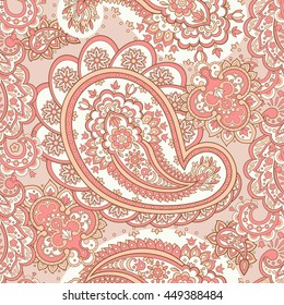 seamless vector paisley pattern