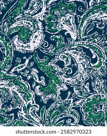 seamless vector paisley pattern, vintage wallpaper design, ethnic style. Seamless pattern based on ornament paisley Bandana Print.