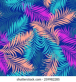 seamless vector palm pattern. tropical pattern for fashion or web. 