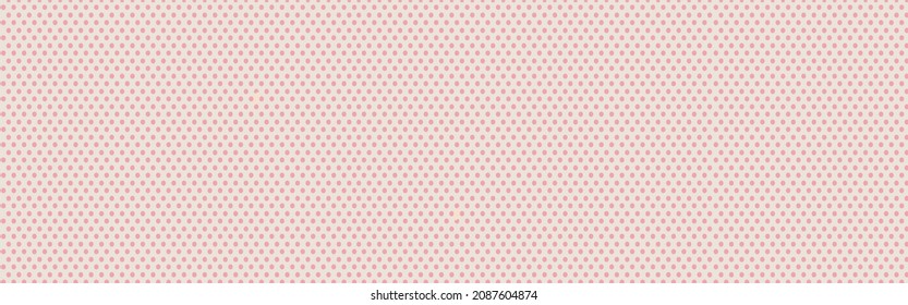 Seamless vector pastel pattern with dark pink polka dots on a sweet baby pink background.
