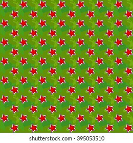 Seamless vector patriotic stars pattern (Russia)