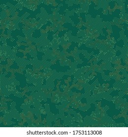 Seamless Vector Patterd Design.  Repeated Graphic Green Artistic, Camo Pattern. Khaki Seamless Digital Camouflage, Vector Camouflage. Brown Seamless Military Camouflage, Vector Background.