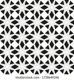 Seamless vector pattern. Abstract background texture in geometric ornamental style.