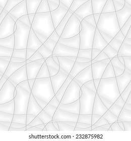 Seamless vector pattern. Abstract background with chaotic gray threads