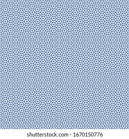 Seamless vector pattern with abstract blue gradient elements on a white background. Print for wrapping, web backgrounds, scrapbooking, etc. Follow other mosaic patterns in my collection.