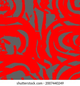 seamless vector pattern abstract circles brush bristles for fabric, wallpaper or packaging
