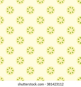 Seamless vector pattern with abstract citrus fruit cuts. Bright colored repeating pattern  wrapping paper, scrapbooking, children projects. 