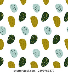 Um padrão vetorial perfeito com um design abstrato, apresentando formas suaves e composição criativa. O olhar moderno e artístico torna ideal para papéis de parede, tecidos, embalagens e backgro digital