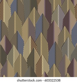 Seamless vector pattern with abstract design for web background, wallpaper, camouflage textile. natural swatch with geometric elements.
