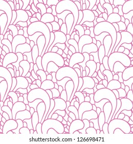 seamless vector pattern with abstract floral simple ornaments
