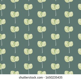 Seamless vector pattern abstract floral design with leaves.  Background with plants. Colorful Vector background.