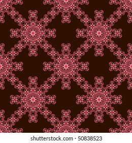 Seamless vector pattern. Abstract flower background.
