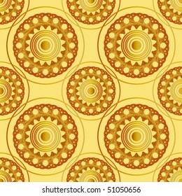 Seamless vector pattern. Abstract flower background.